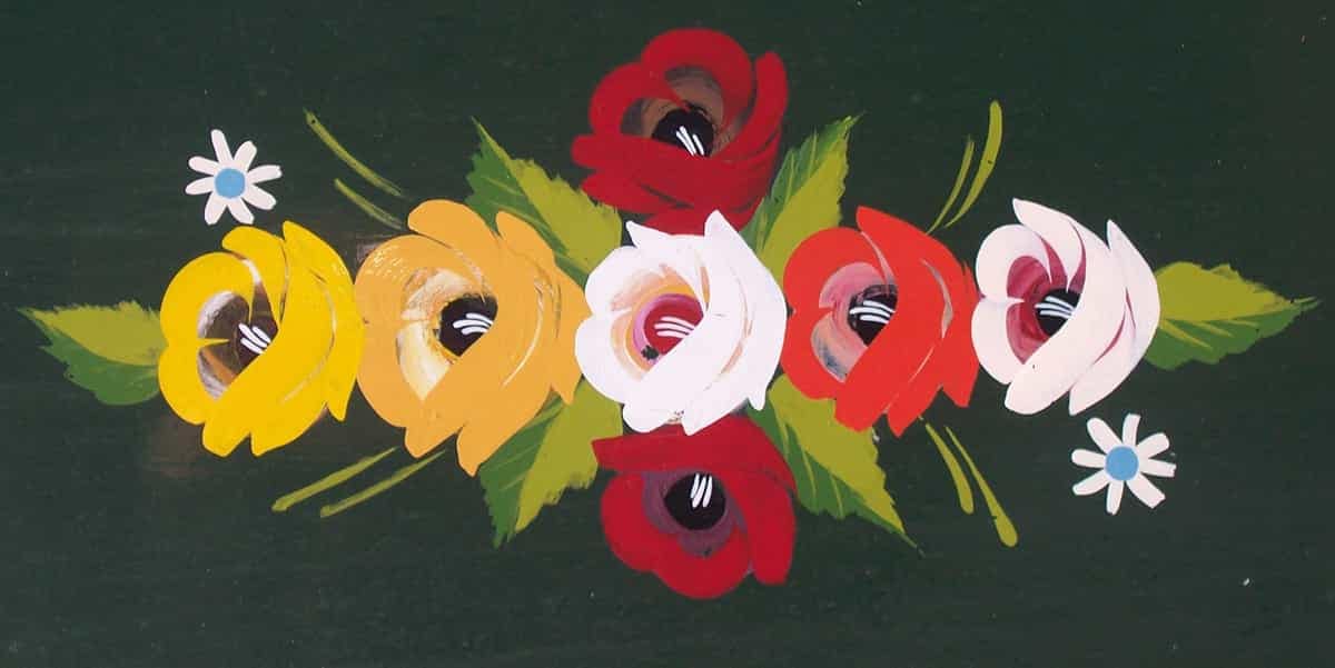 barge painting flowers