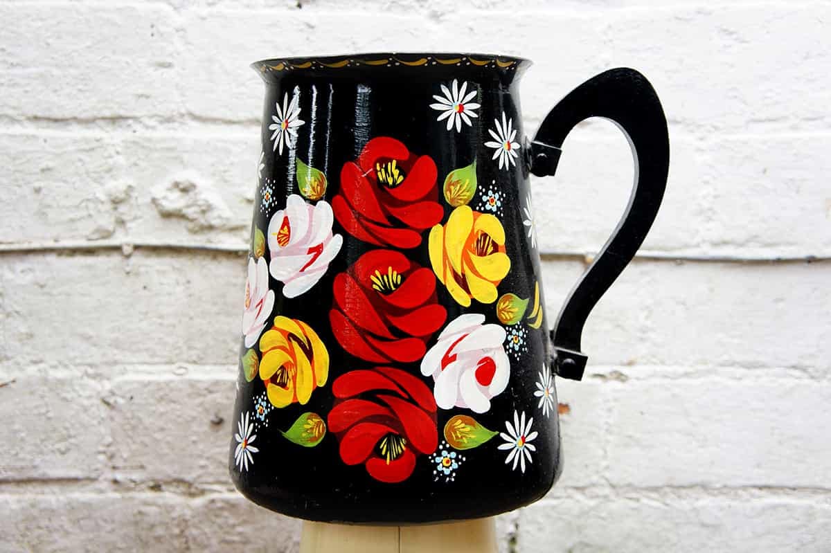 Narrowboat painted style jug