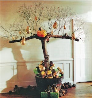 Dramatic symbolic christmas tree