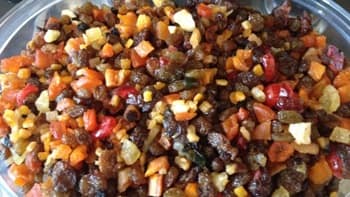 Christmas cakes fruit mix