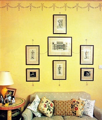 Wall stenciling is attractive