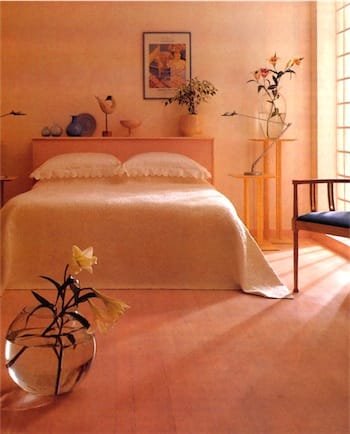 Stained bedroom
