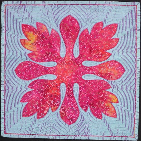 Applique_Hawaiian Machine Applique Duvet