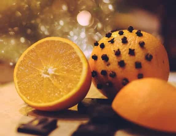 Orange Pomander Table Decor