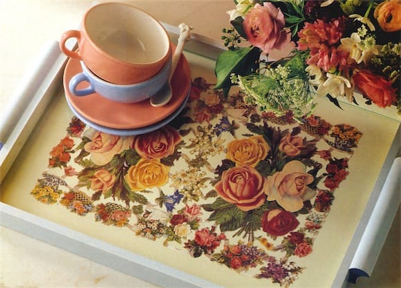 Decoupage tray