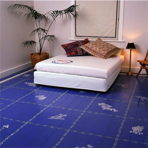 Stenciled floor