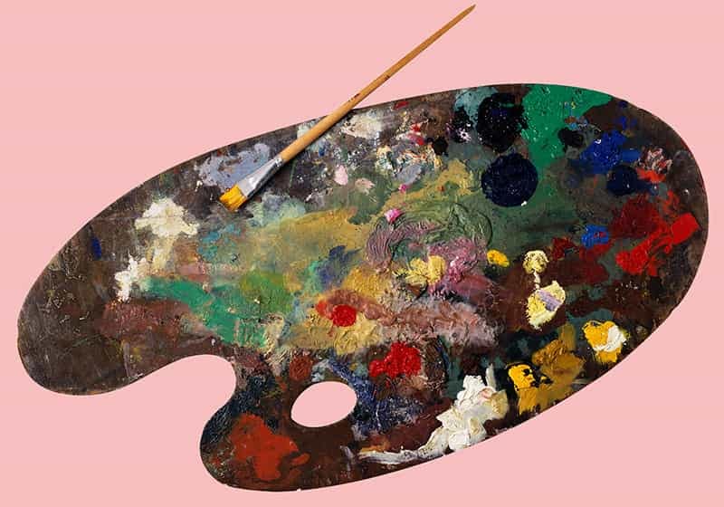 Oil painting palette